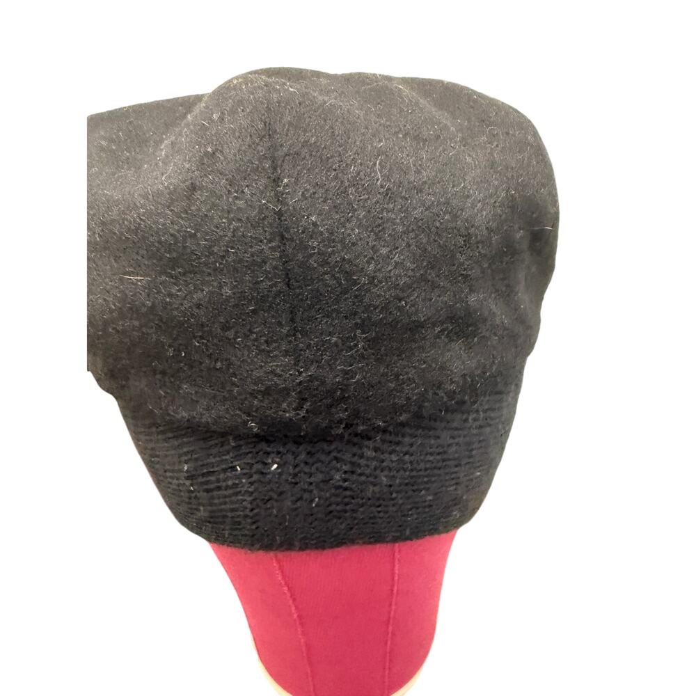 VTG Paul Stuart Newsboy DARK BLUE Cap Hat 100% Wool Made in Italy 7 3/8 winter - Picture 5 of 6